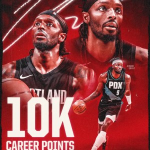 kaiyun.com-追逐伟大！开拓者官媒晒格兰特海报：生涯总得分突破10000分